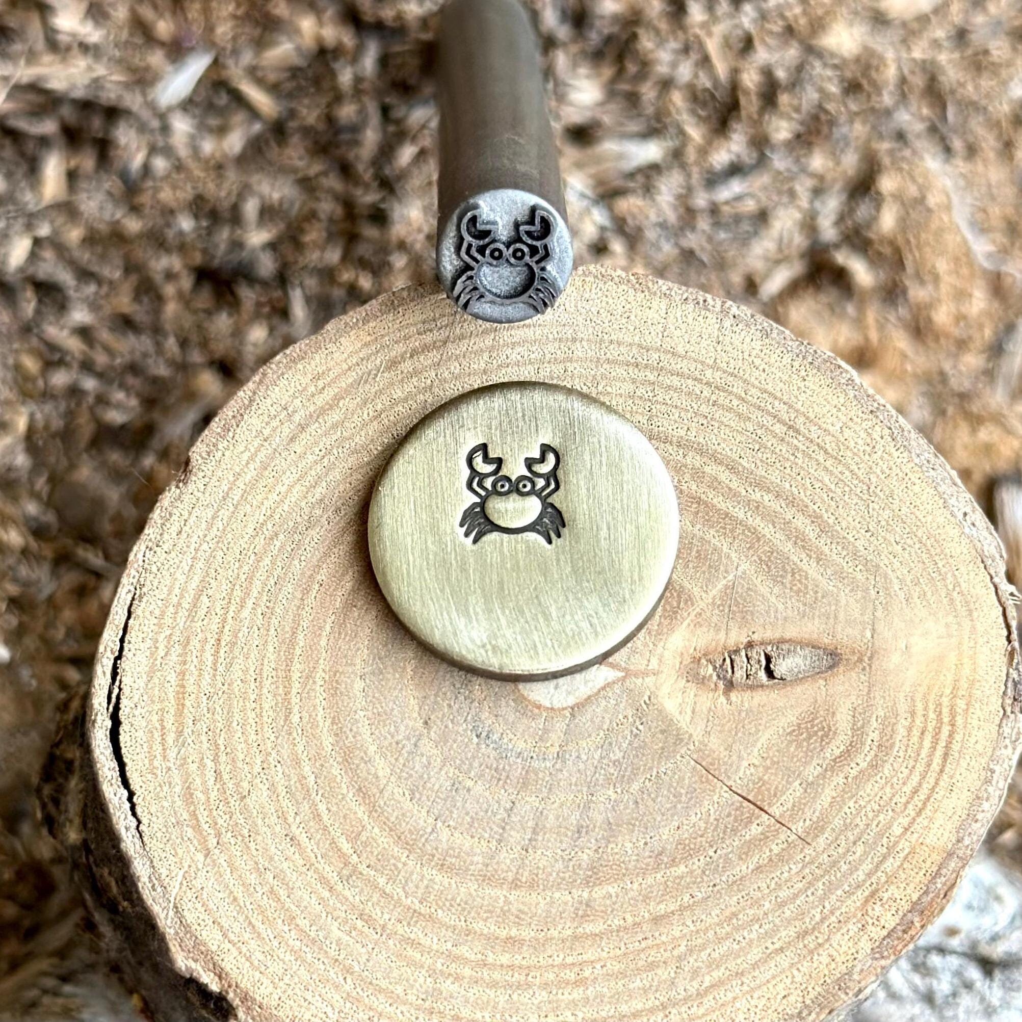 CRAB Metal Stamp || Cute Crab Silhouette Water Animal Metal Die || Metal Stamps || Jewelry Punch Stamp | Steel Stamp | Tiny Metal Stamp