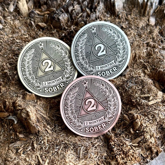 IELCJJ Jeton de sobriété Licorne d'espoir – Pièce de monnaie AA et médaillon délicat – Pièce de sobriété avec verset biblique – Alcooliques anonymes NA Recovery Addiction Token Cadeaux de sobriété