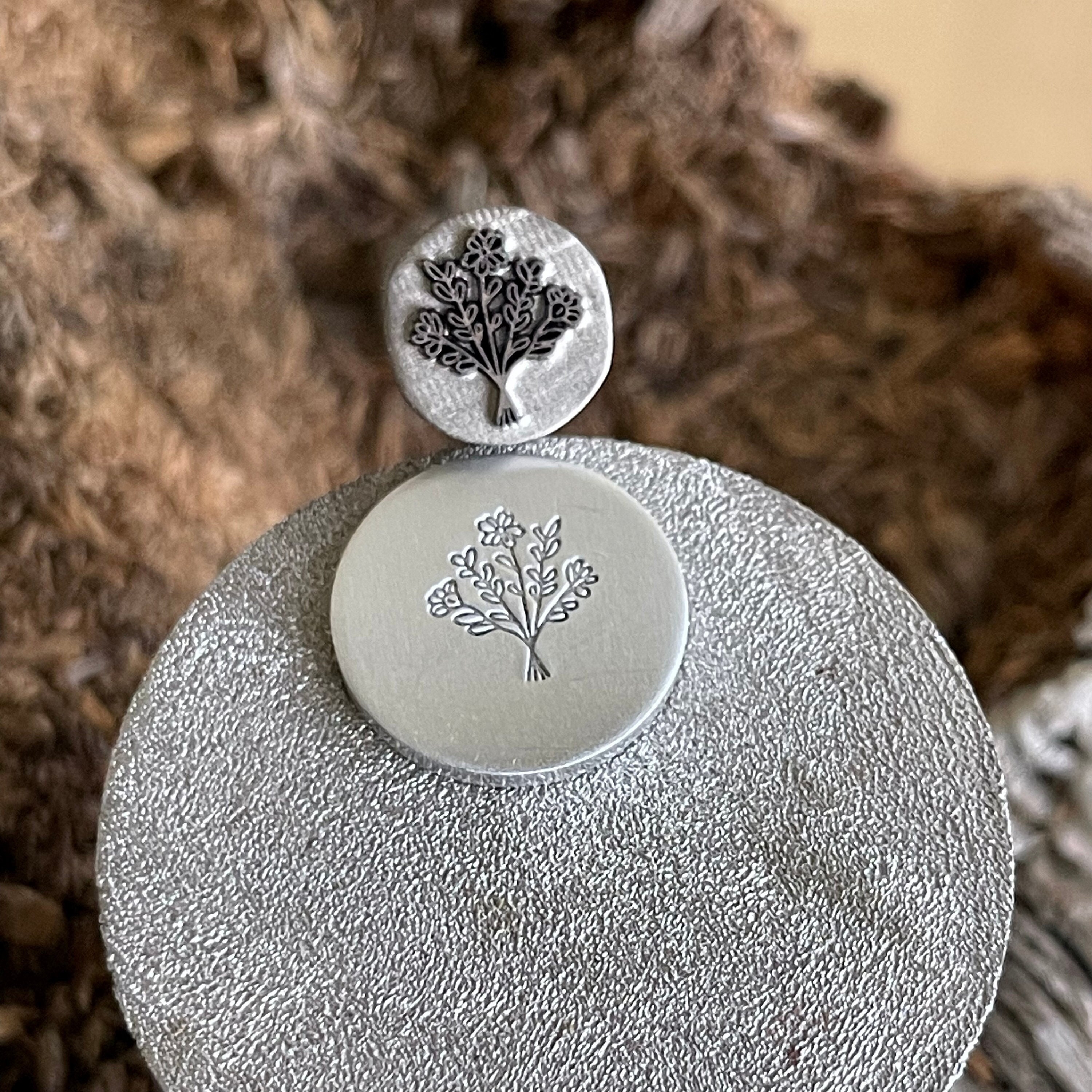 FLOWER METAL STAMP Floral Metal Die Metal Stamps Etsy Australia