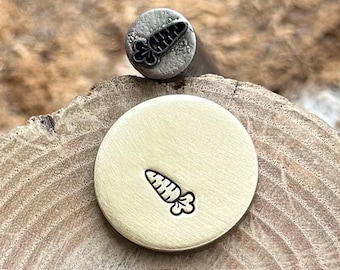 CARROT Metal Punch Stamp | Food Vegetable Steel Die for Metal | Jewelry |Leather | Wood Marking | Hand Stamping Tool | Metal Maker Mark