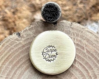 CARPE DIEM Metal Punch Stamp | Text Word Steel Die for Metal | Jewelry |Leather | Wood Marking | Hand Stamping Tool | Metal Maker Mark