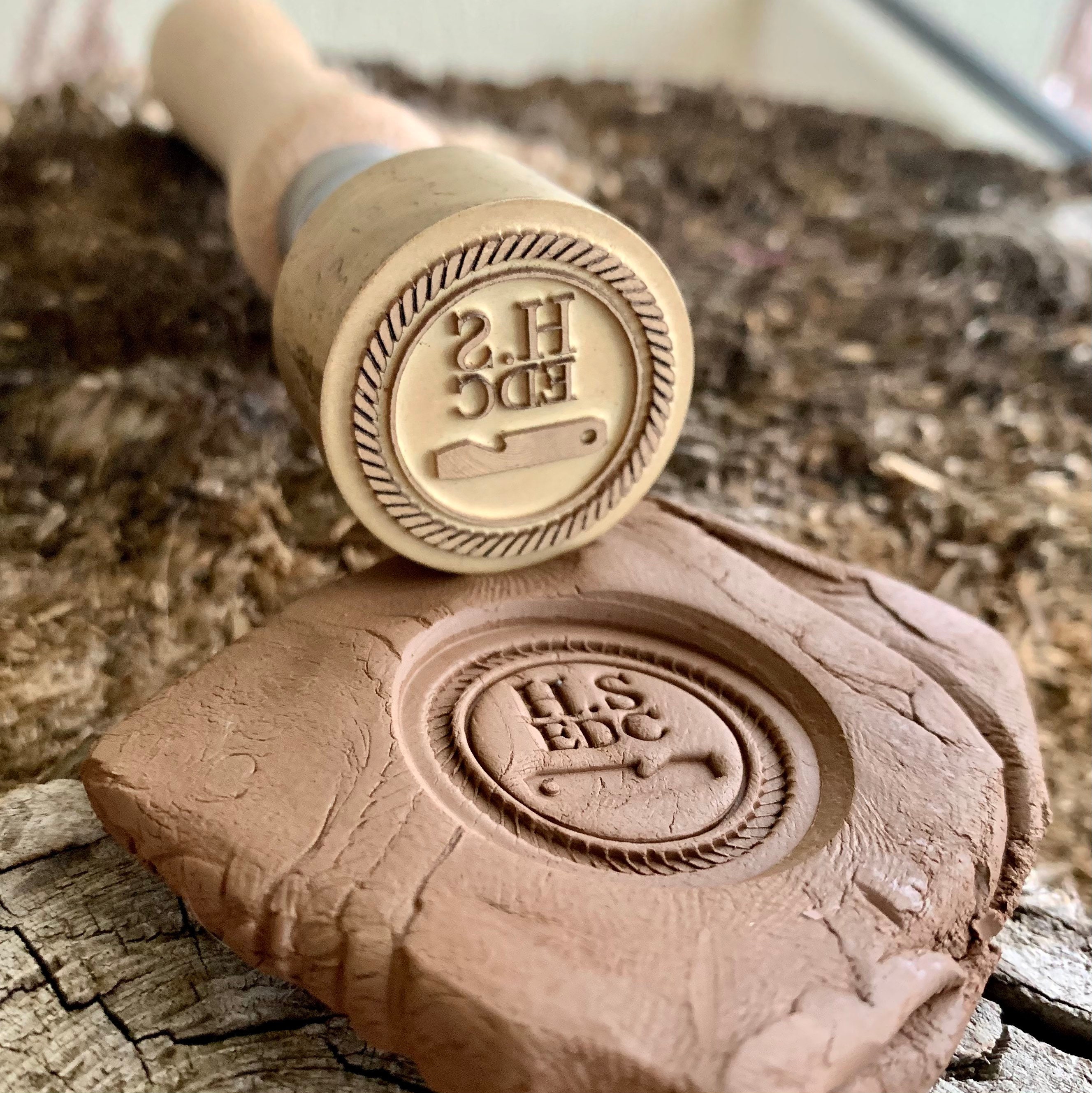 CUSTOM CLAY STAMP Custom Pottery Stamp Custom Pottery Etsy Australia