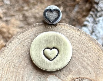 HEART METAL STAMP || Heart Metal Die || Metal Stamps | Jewelry Punch Stamp | Steel Stamp | Tiny Metal Stamp | Impact Die | Heart Shape Stamp