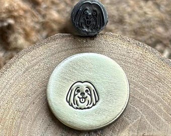 MALTESE DOG Metal Stamp || Maltese Dog Die || Dog Breed Metal Stamp || Punch Stamp | Steel Stamp