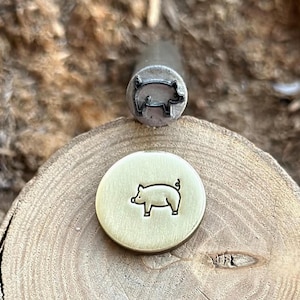 PIG METAL Stamp || Pig Metal Die || Metal Stamps || Punch Stamp | Steel Stamp | Tiny Metal Stamp