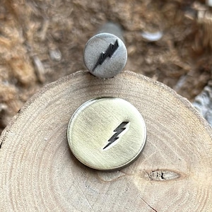 LIGHTNING METAL STAMP || Bolt Metal Die || Metal Stamps || Jewelry Punch Stamp | Steel Stamp | Tiny Metal Stamp | Impact Metal Stamp