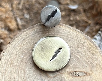 LIGHTNING METAL STAMP || Bolt Metal Die || Metal Stamps || Jewelry Punch Stamp | Steel Stamp | Tiny Metal Stamp | Impact Metal Stamp