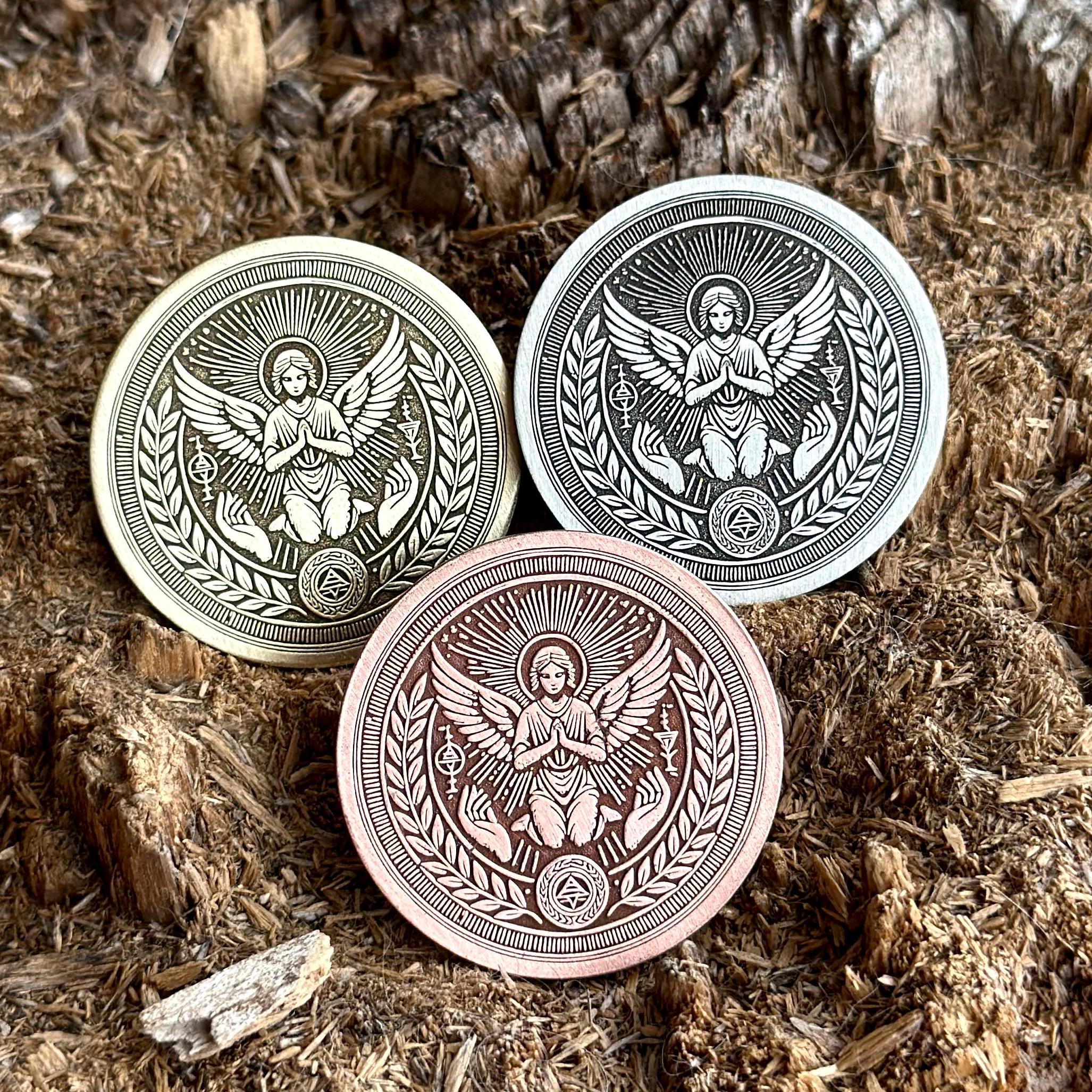 HUMILITY Seven Virtues Coin | Medallion of Seven Capital Virtues