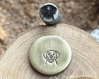 Sello metálico LABRADOR RETRIEVER // Troquel de perro Labrador Retriever // Sello metálico de raza de perro // Sello de punzón / Sello de acero