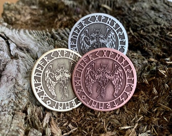 VALKYRIE Coin, VALKYRIE Pendant, VALKYRIE Keychain, Valkyrie Pin badge || Souvenir Coin Token
