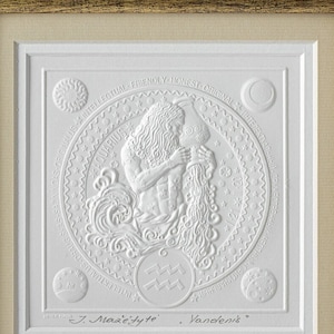 Zodiac, Aquarius, Birthday gift, Business gift, Birthday gift zodiac, Original gift, Picture with aquarius zodiac sign, Gift for aquarius