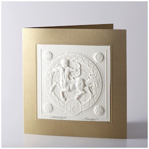 Sagittarius, Zodiac, Handmade card for him, card for her, Handmade artwork, Business gift, Eco friendly, Astrology, Zodiac, A gift