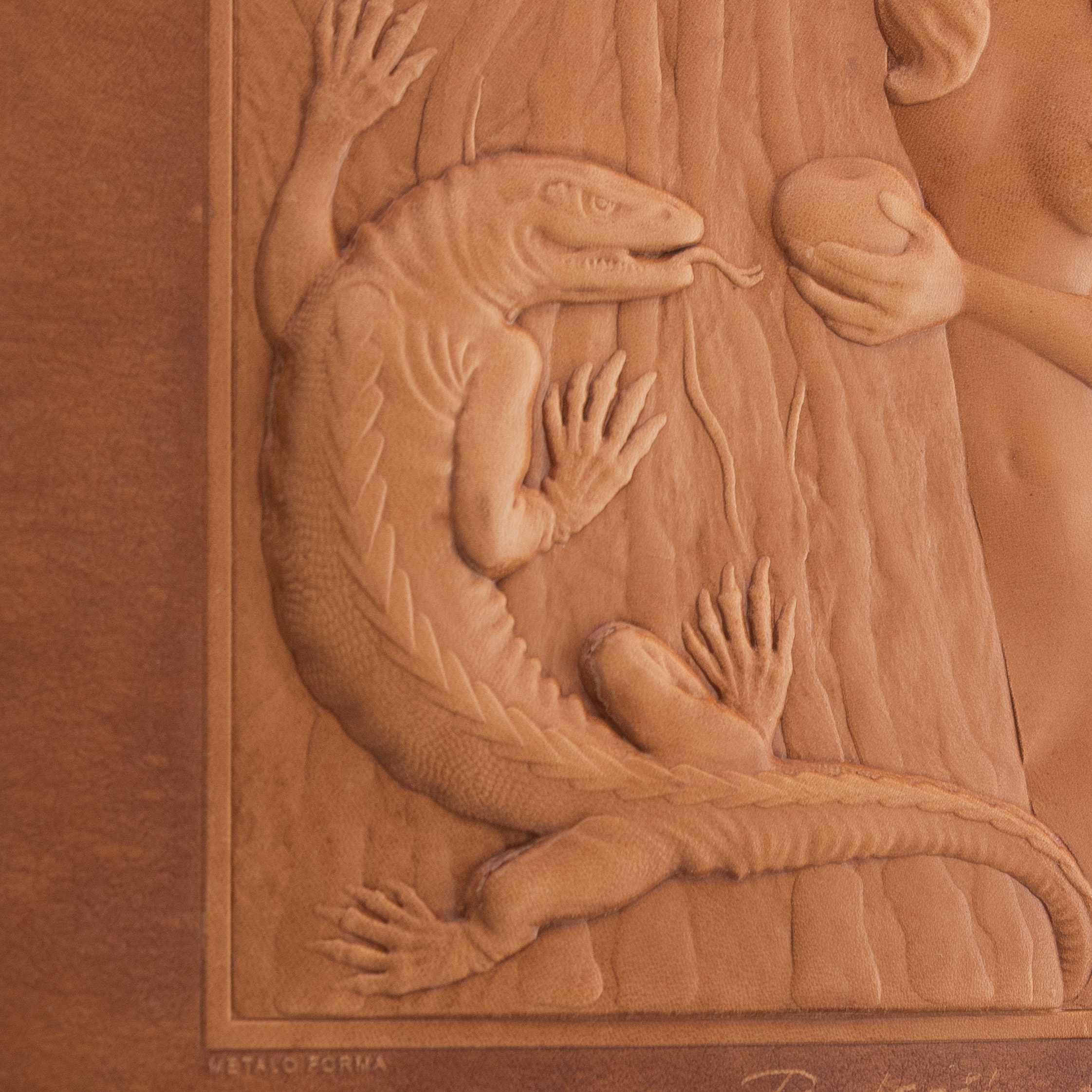 Framed leather artwork Original wedding gift Leather Etsy España