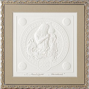 Aquarius zodiac picture, Emboss graphic souvenir, Celebration gift, Zodiac, Astrology sign, Gift for him, Gift for her, Zodiac souvenir