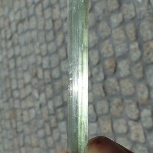 2-3/8&quot; Unique Green Color - Gem TOURMALINE - DRAVITE - Mwajanga, Tanzania ! - Free shipping - Air Mail - worldwide on everything !