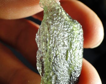 3,5 cm MOLDAVITA "cantante" muy rara - ¡¡¡CARillón de ángel!!! República Checa, Chlum