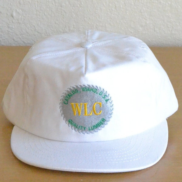 vintage Cataldo, Idaho WLC Quality Lumber Saw Blade Trucker Cap (Fabriqué aux États-Unis)