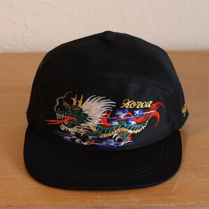 Vintage Korea Embroidered Dragon Trucker Cap - Etsy