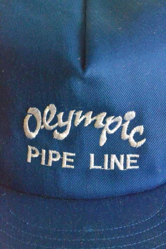 Vintage Olympic Pipe Line Trucker Hat (Made In U.S.A.) Gem
