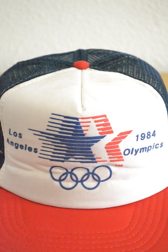 Vintage 1984 Los Angeles Olympics Trucker Hat - image 2