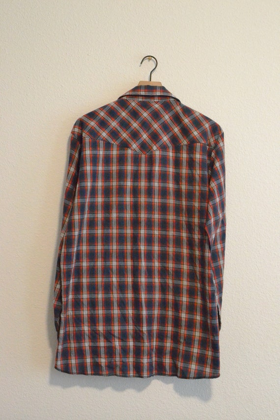 Vintage Wrangler Multicolor Long Sleeve Western P… - image 3