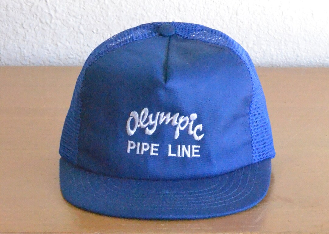 Vintage Olympic Pipe Line Trucker Hat made in U.S.A. Etsy