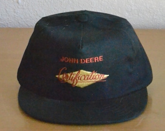 Vintage John Deere Certification Trucker Cap (Made In U.S.A.)