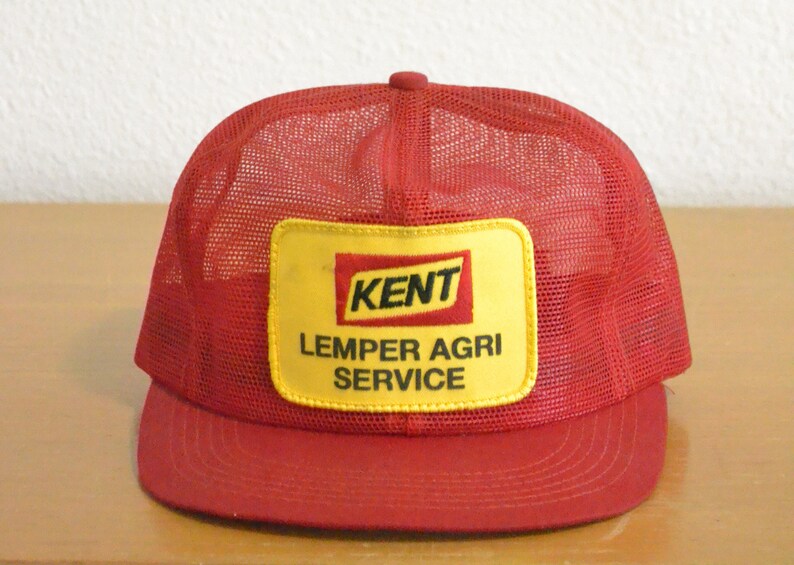 Vintage Kent Lemper Agri Service Full Mesh Trucker Hat Made In U.S.A.