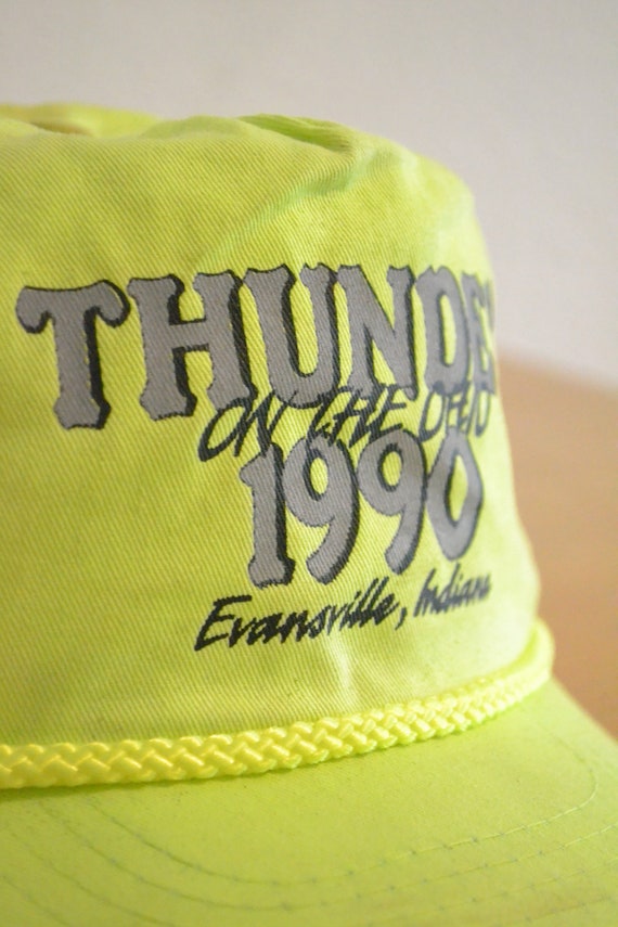 Vintage Thunder 1990 Evansville, Indiana Rope Cap - image 3