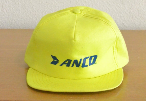 Vintage Anco Neon Yellow Cap made in U 