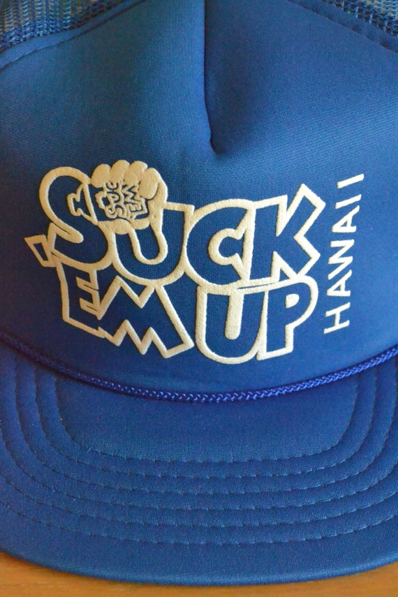 Vintage Suck'em Up Hawaii Trucker Hat (Made In Ha… - image 2