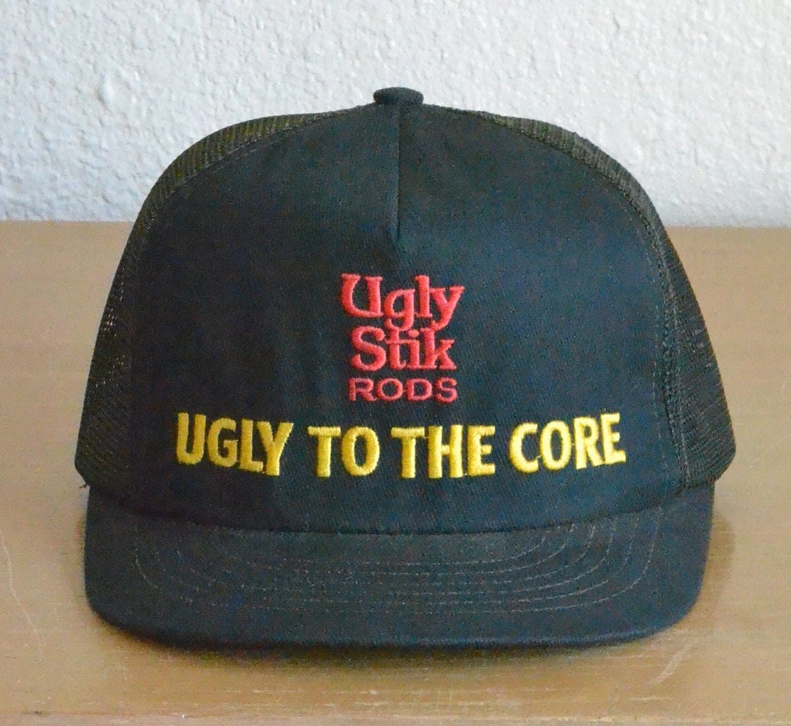 Vintage Ugly Stik Rods Ugly to the Core Trucker Hat made in U.S.A. 
