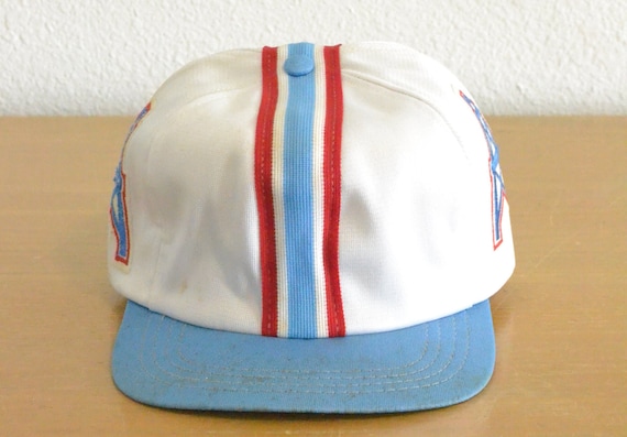 THROWBACK HOUSTON OILERS VINTAGE LUV YA BLUE WHITE MESH HAT CAP SNAPBACK  NEW 🏈