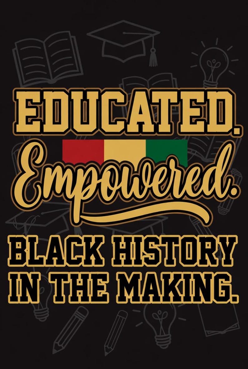 Educated and Empowered SVG | Black Excellence Shirt Design | Melanin ...