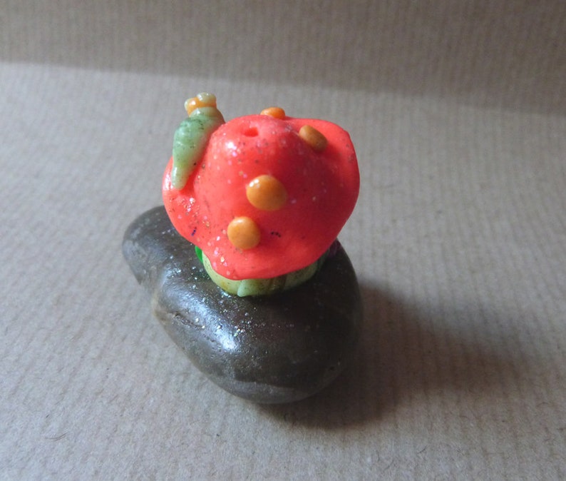 Caterpillar on a Fairy Mushroom Incense holder