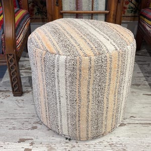 minimalist contemporary handmade modern ottoman pouf foot stool living room bedroom kitchen outdoor pouf chair natural cotton wool material