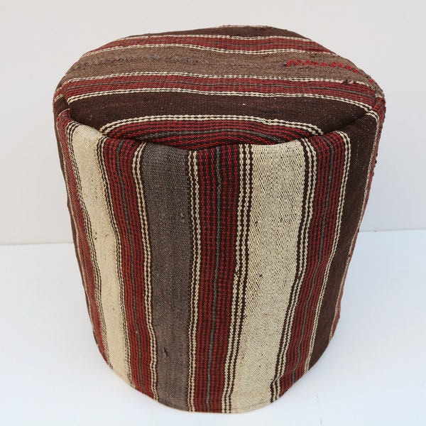 Pouf brun, pouf noir, pouf beige, pouf de laine, pouf fait main, pouf décoratif, pouf vintage, pouf pouf, Poum pouf, pouf moderne, Pouffe