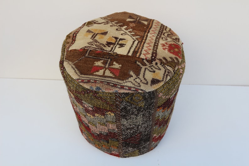 Modern pouf Square pouf Bench pouf Ottoman pouf Leather pouf Ottoman chair Handmade pouf Pouffe Vintage pouf Boho pouf Aztec pouf