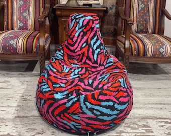Funda moderna de algodón para puf, puf decorativo para el suelo