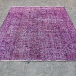 Vintage pink decorative floor rug contemporary modern oriental area wool rug living room luxury design pink rug 8&#39;3&quot;x6&#39;6&quot; feet 253x202 cm
