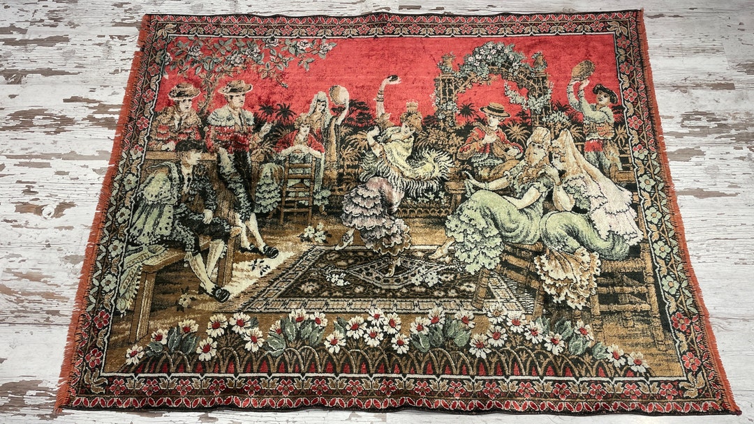 Vintage Rustic Antique Authentic Wall Hanging Tapestry Etsy