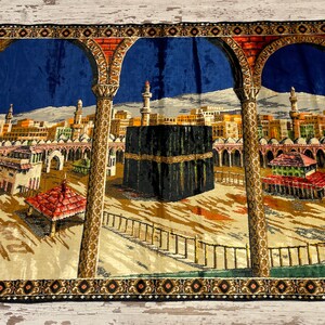 fluwelen tapijt moslim religie foto muur decor item kwaliteit fluwelen materiaal voor opknoping muur tapijt muur opknoping materiaal voor opknoping muur 6 x 4 voet 180 x 123 cm