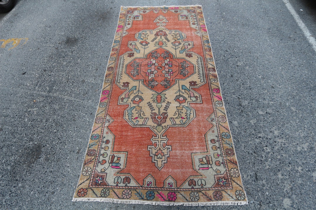 Handmade Vintage Carpet Wool Floor Rugs Eastern Gift Presents Eastern