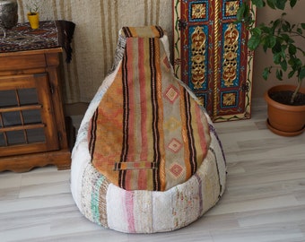 bean bag pouf ottoman handmade decorative floor seat pouf chair game room living room outdoor handmade beanbag pouf