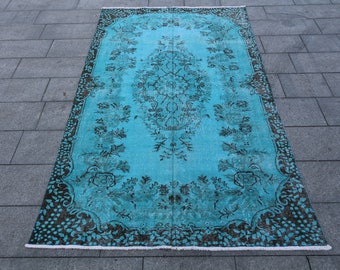 oriental design ethnic triditional Turkish rug handmade vintage victorian floral design luxury wool floor rug 8'7"x 5'3"feet, 268x164 cm
