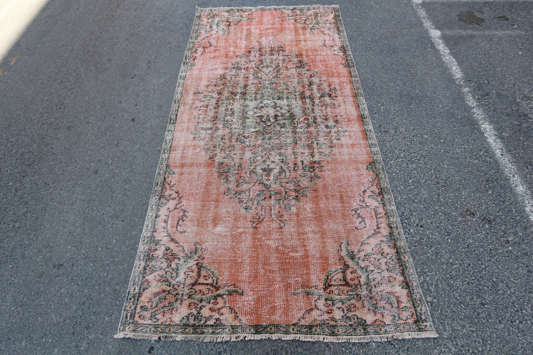 Handmade Wool Rug 5x8: Rustic Oriental Gothic Village Design - Etsy