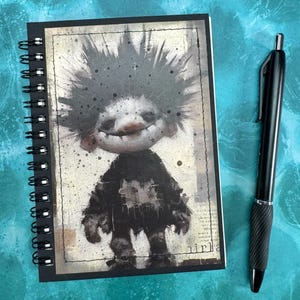 Monster Journal | Mini Goth Notebook | Spooky Stationery | Oddity Journal | Halloween Gift | Spooky Notebook | Halloween Journal