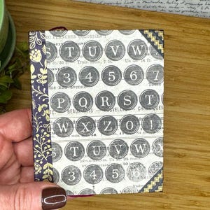 Typewriter Junk Journal: Mini Junk Journal, Handmade Art Journal
