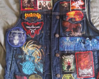 Metal band battle vest