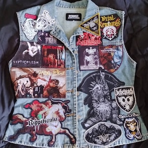 Metal band battle vest
